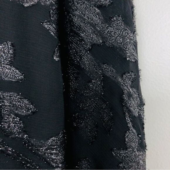 Michael Costello REVOLVE Luara Gown Romantic Floral Silk Maxi Sheer Black - Picture 10 of 15